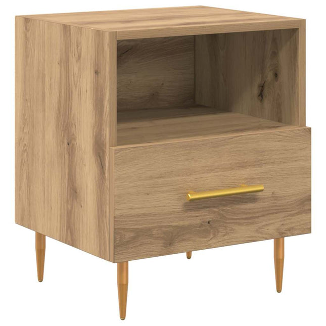 Sengebord Brun 40 x 35 x 47,5 cm Konstrueret træ
