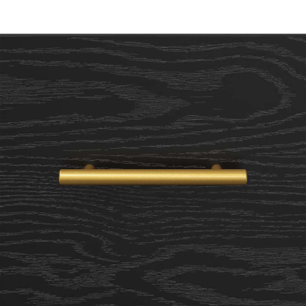 Sengebord med skuffe Sort 40 x 35 x 47,5 cm Konstrueret træ