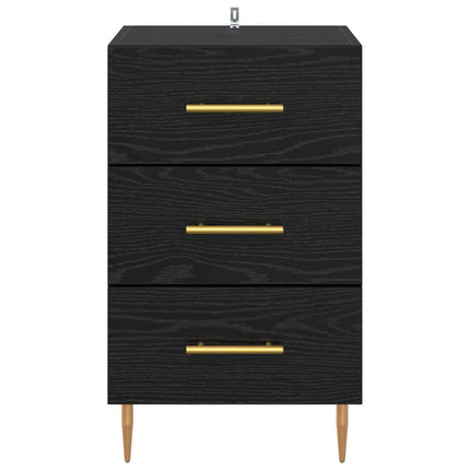 Natskab Sort eg 40 x 40 x 66 cm Konstrueret træ