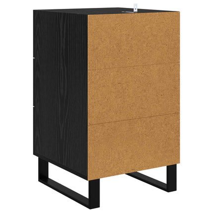 Natskab Sort eg 40 x 40 x 66 cm Konstrueret træ