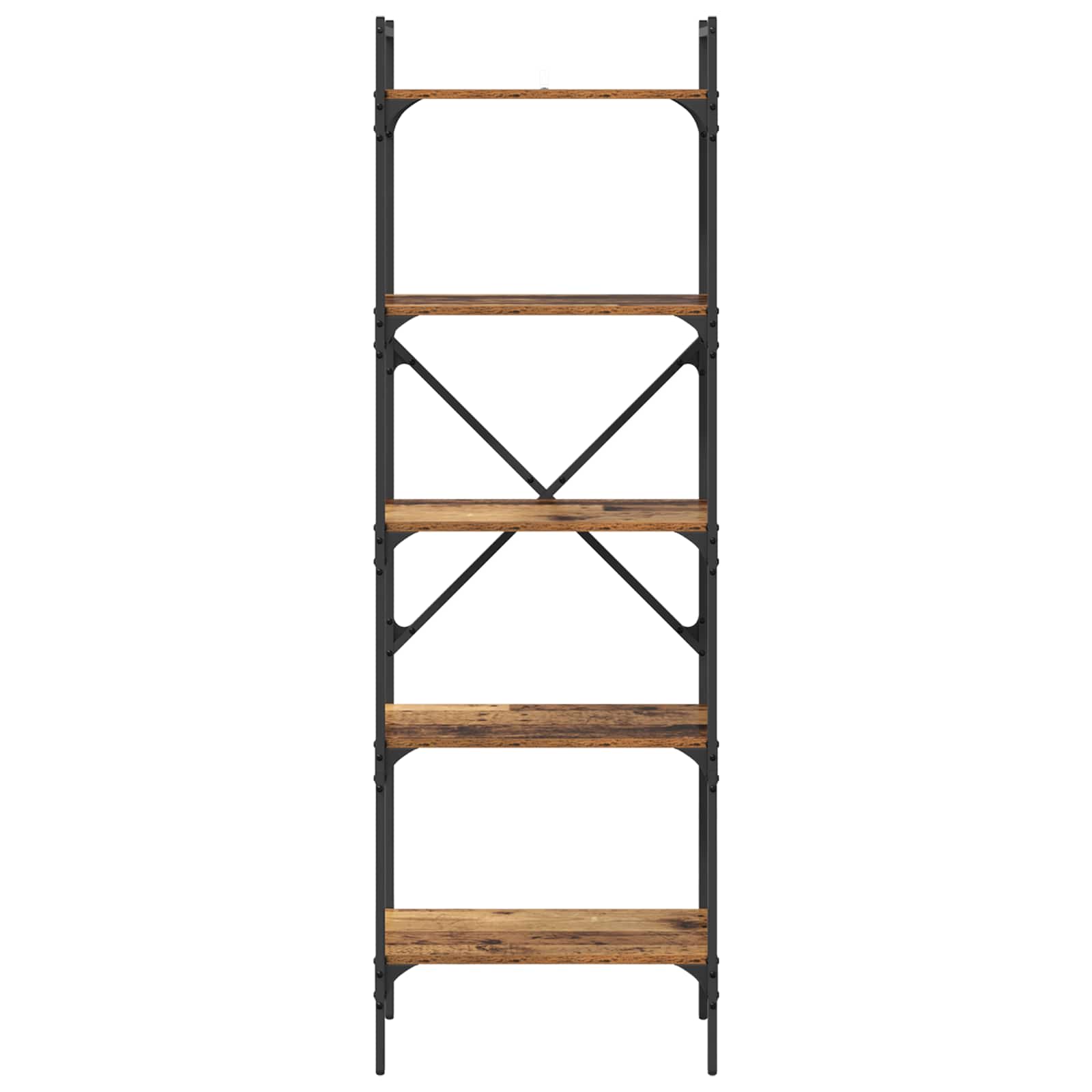 Bogreol Gammelt træ 56 x 32 x 174 cm Konstrueret træ