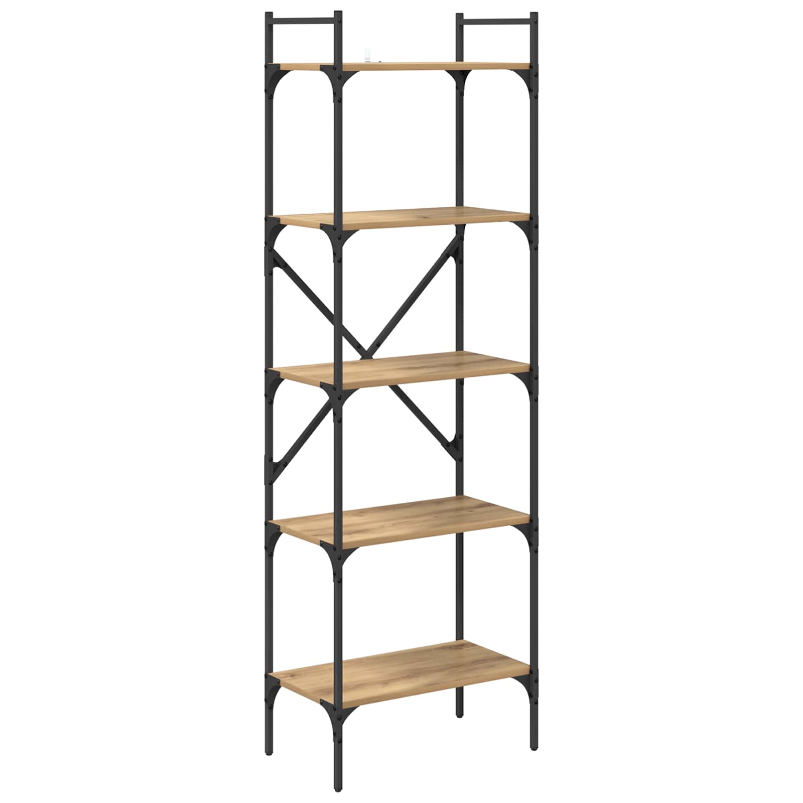 Bogreol Artisan Egetræ 56 x 32 x 174 cm Konstrueret træ