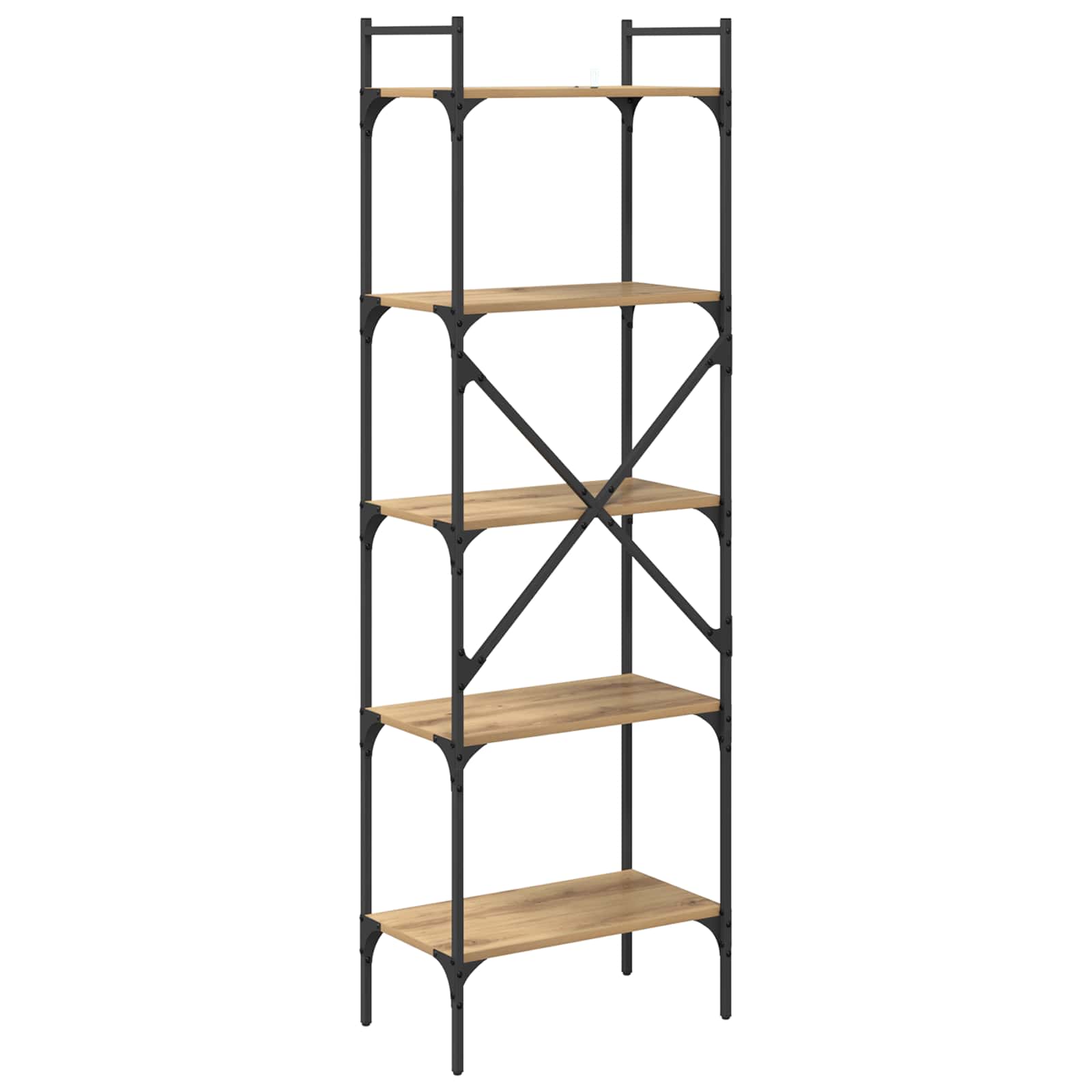 Bogreol Artisan Egetræ 56 x 32 x 174 cm Konstrueret træ