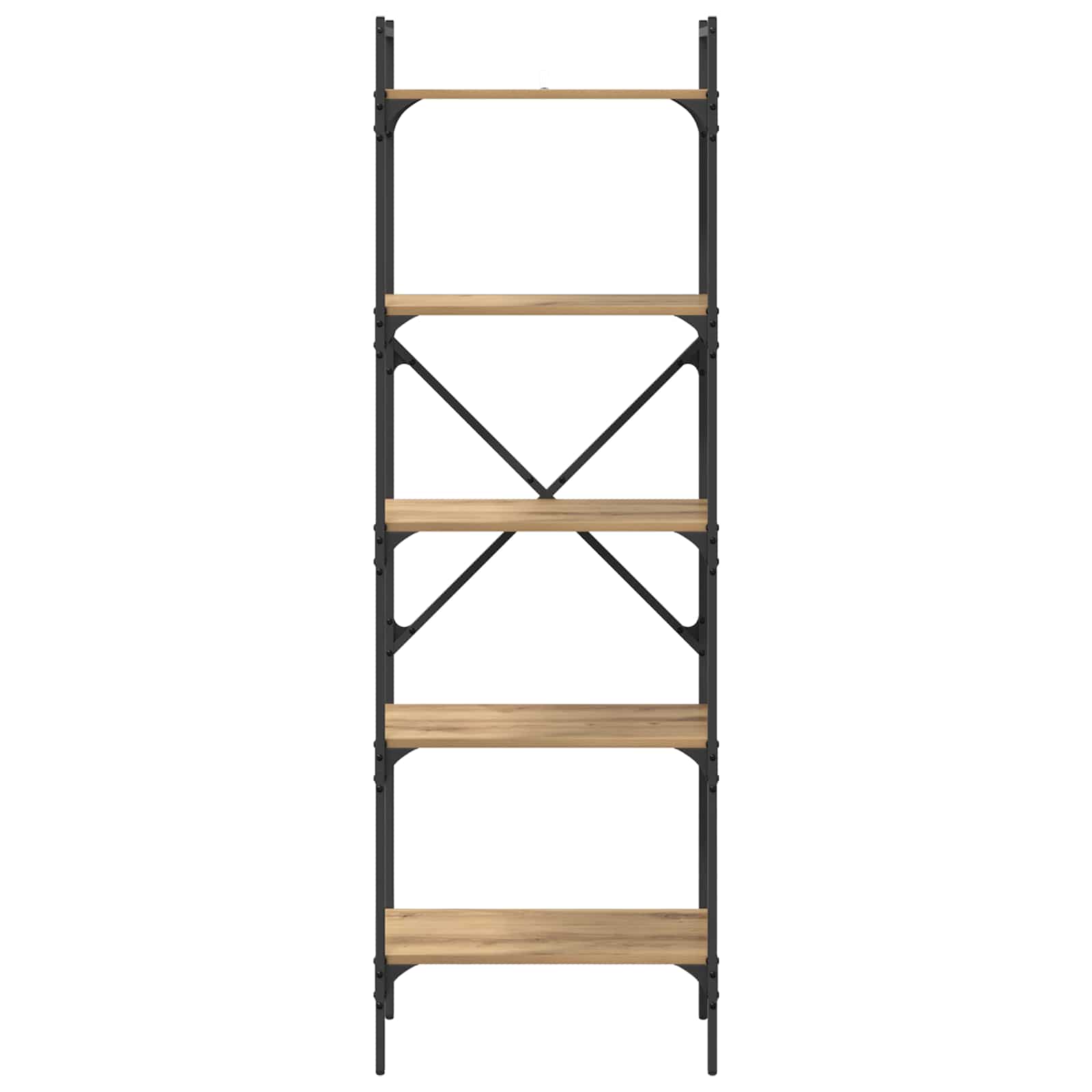 Bogreol Artisan Egetræ 56 x 32 x 174 cm Konstrueret træ