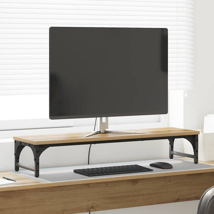 Monitor Stativ Artisan Egetræ 85 x 23 x 15,5 cm Konstrueret træ