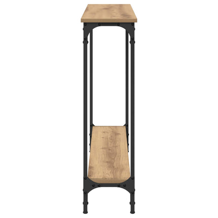 Konsolbord Artisan Egetræ 100 x 22,5 x 75 cm Konstrueret træ