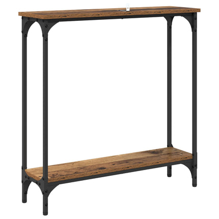 Konsolbord Gammelt træ 75 x 22,5 x 75 cm Konstrueret træ