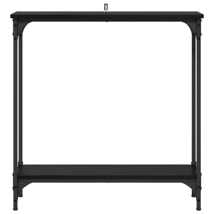 Konsolbord Sort eg 75 x 22,5 x 75 cm Konstrueret træ