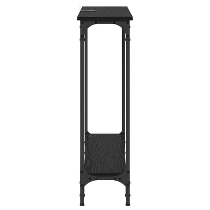 Konsolbord Sort eg 75 x 22,5 x 75 cm Konstrueret træ