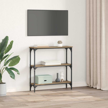 Konsolbord Artisan Egetræ 75 x 22,5 x 75 cm Konstrueret træ