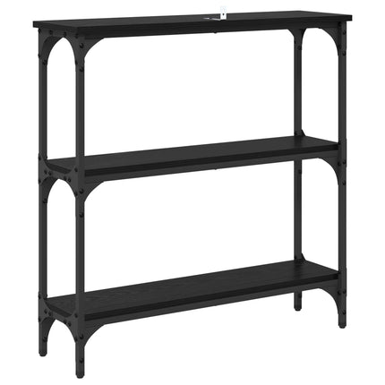 Konsolbord Sort eg 75 x 22,5 x 75 cm Konstrueret træ