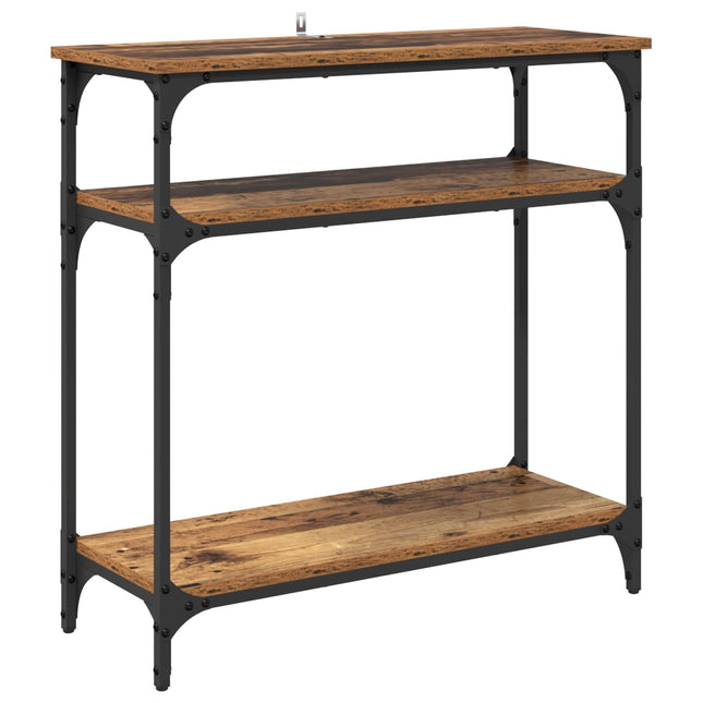 Konsolbord Gammelt træ 75 x 29 x 75 cm Konstrueret træ