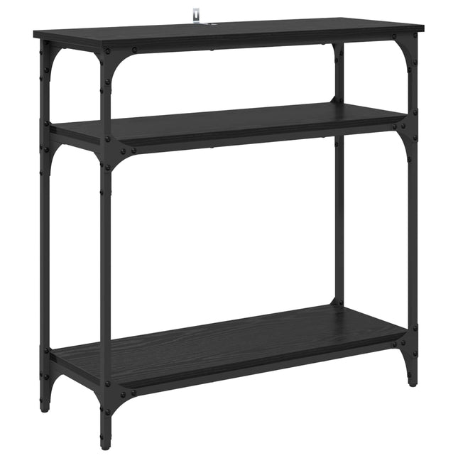 Konsolbord Sort eg 75 x 29 x 75 cm Konstrueret træ