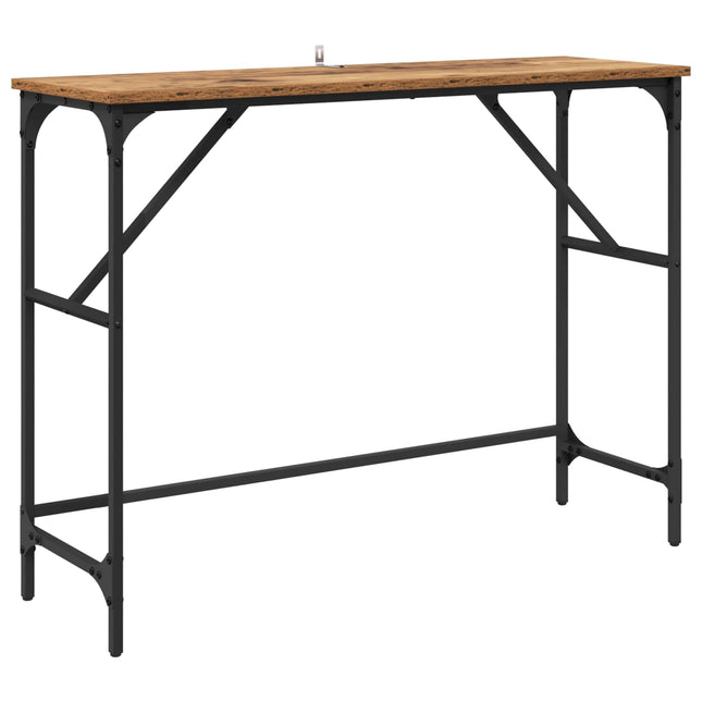Konsolbord Gammelt træ 100 x 32 x 75 cm Konstrueret træ