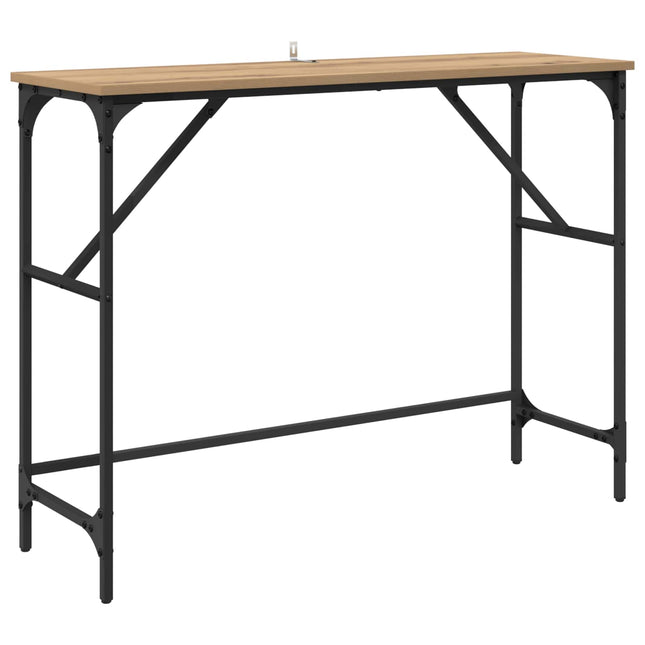 Konsolbord Artisan Egetræ 100 x 32 x 75 cm Konstrueret træ