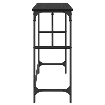 Konsolbord Sort eg 100 x 32 x 75 cm Konstrueret træ
