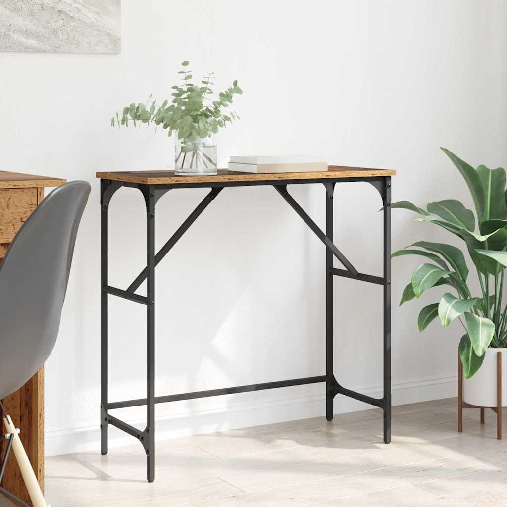 Konsolbord Gammelt træ 75 x 32 x 75 cm Konstrueret træ