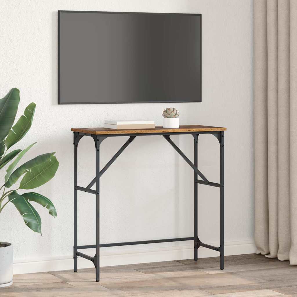 Konsolbord Gammelt træ 75 x 32 x 75 cm Konstrueret træ