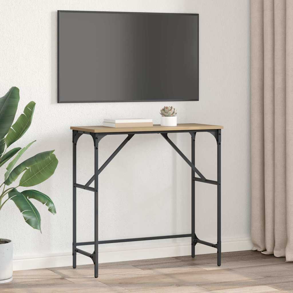 Konsolbord artisan eg 75 x 32 x 75 cm Konstrueret træ