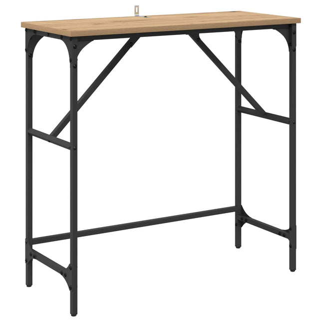 Konsolbord Artisan Egetræ 75 x 32 x 75 cm Konstrueret træ