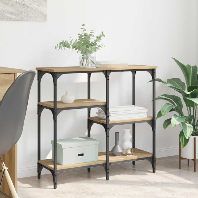 Konsolbord Artisan Egetræ 80 x 29 x 75 cm Konstrueret træ