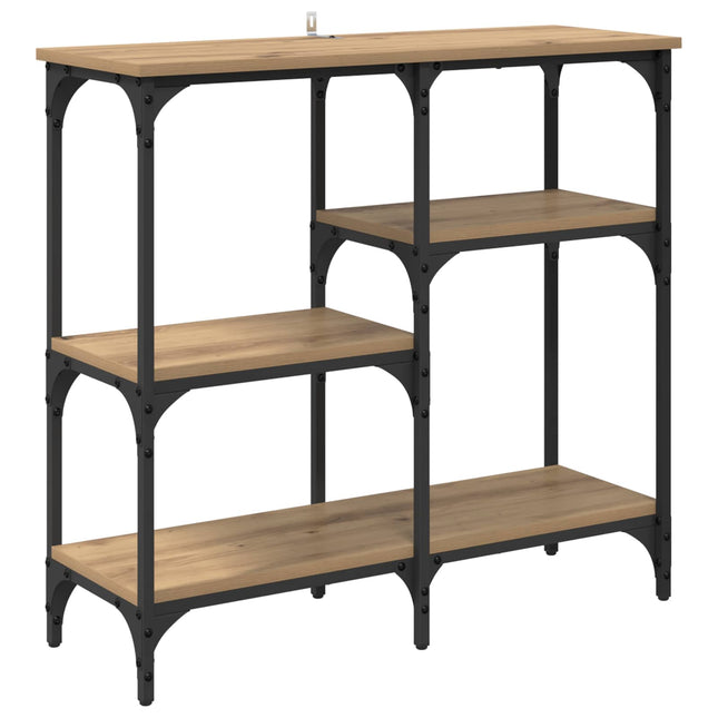 Konsolbord Artisan Egetræ 80 x 29 x 75 cm Konstrueret træ