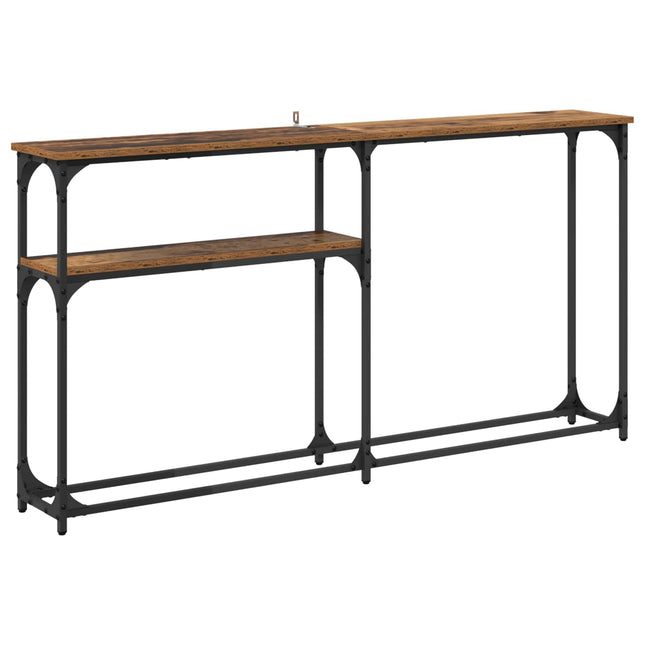 Konsolbord Gammelt træ 145 x 22,5 x 75 cm Konstrueret træ