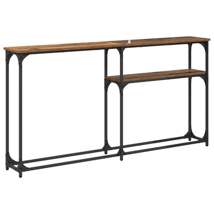 Konsolbord Gammelt træ 145 x 22,5 x 75 cm Konstrueret træ