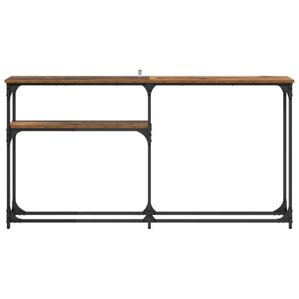 Konsolbord Gammelt træ 145 x 22,5 x 75 cm Konstrueret træ