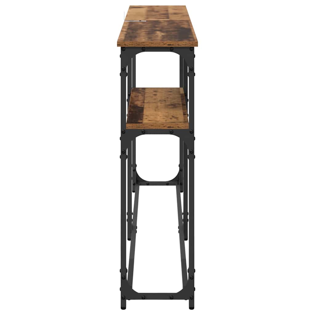 Konsolbord Gammelt træ 145x22.5x75cm Konstrueret træ