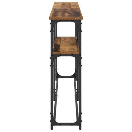 Konsolbord Gammelt træ 145 x 22,5 x 75 cm Konstrueret træ