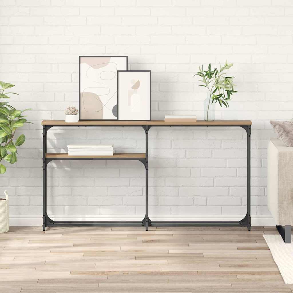 Konsolbord Artisan Egetræ 145 x 22,5 x 75 cm Konstrueret træ