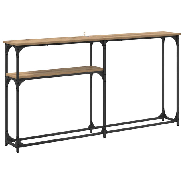 Konsolbord Artisan Egetræ 145 x 22,5 x 75 cm Konstrueret træ