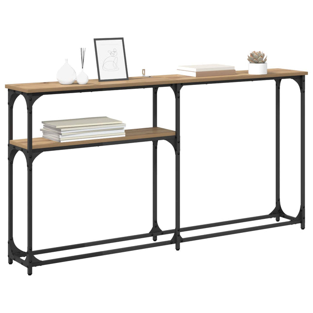 Konsolbord Artisan Egetræ 145 x 22,5 x 75 cm Konstrueret træ