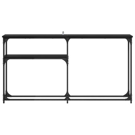 Konsolbord Sort eg 146 x 22.5 x 75 cm Konstrueret træ