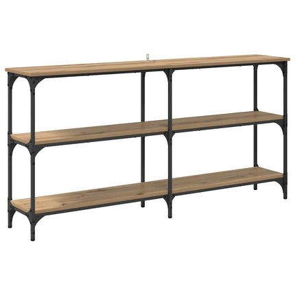 Konsolbord Artisan Egetræ 150 x 29 x 75 cm Samlet træ og metal