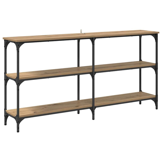 Konsolbord Artisan Egetræ 150 x 29 x 75 cm Samlet træ og metal