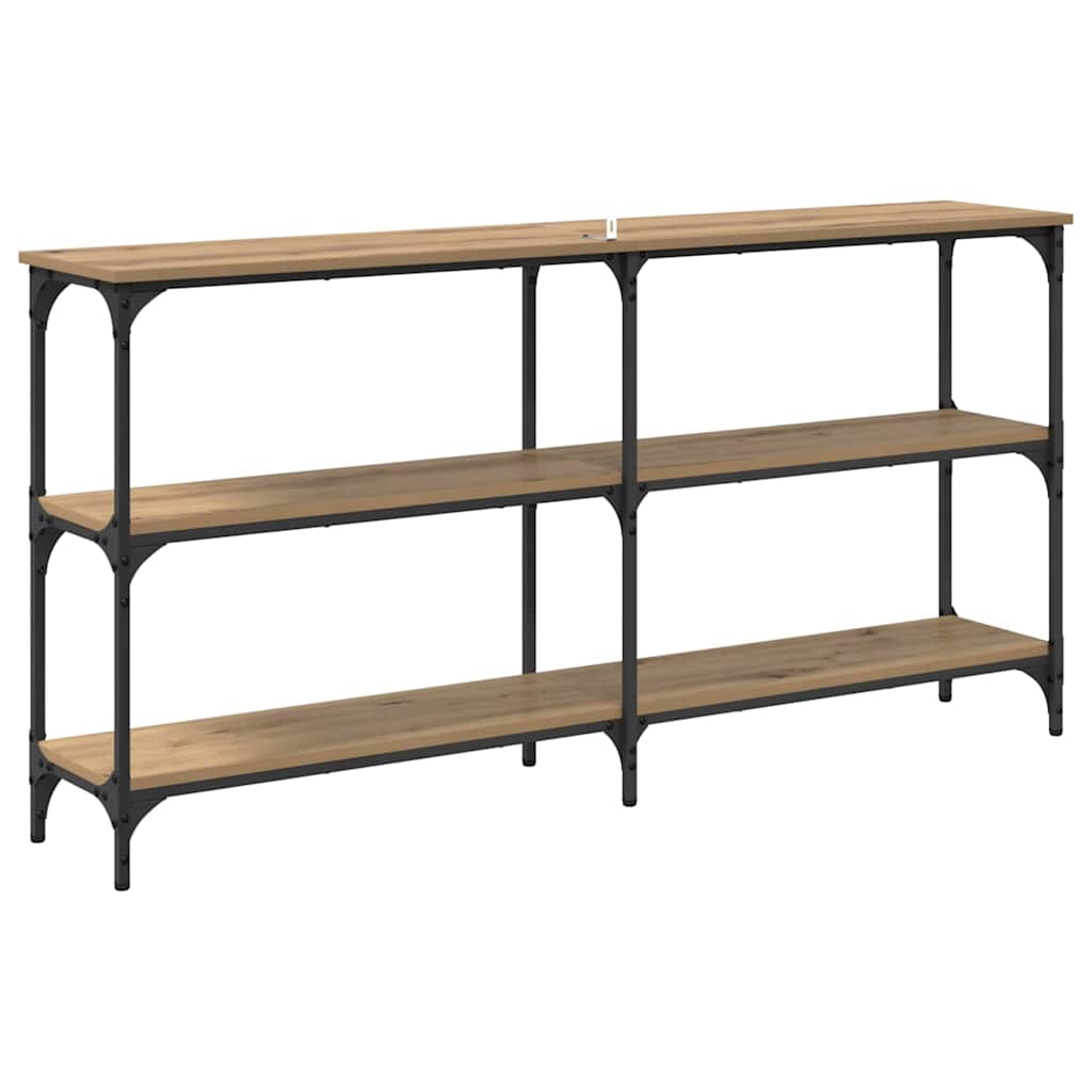 Konsolbord Artisan Egetræ 150 x 29 x 75 cm Samlet træ og metal