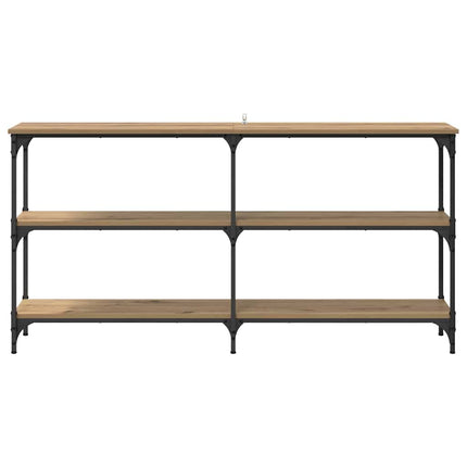 Konsolbord Artisan Egetræ 150 x 29 x 75 cm Samlet træ og metal