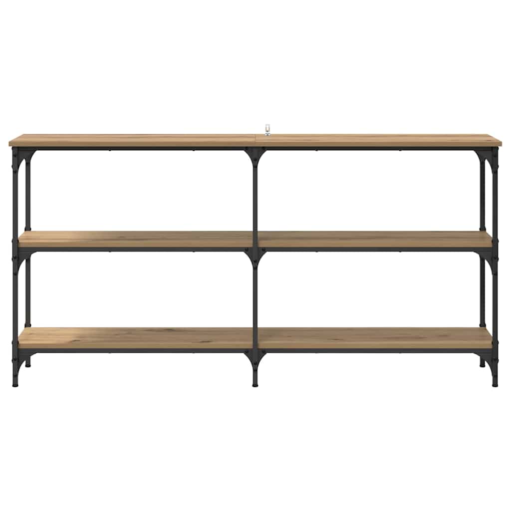 Konsolbord Artisan Egetræ 150 x 29 x 75 cm Samlet træ og metal