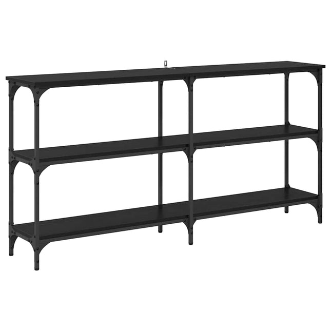 Konsolbord Sort eg 150 x 29 x 75 cm Samlet træ og metal