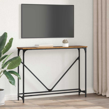 Konsolbord Gammelt træ 102 x 23 x 75 cm Konstrueret træ