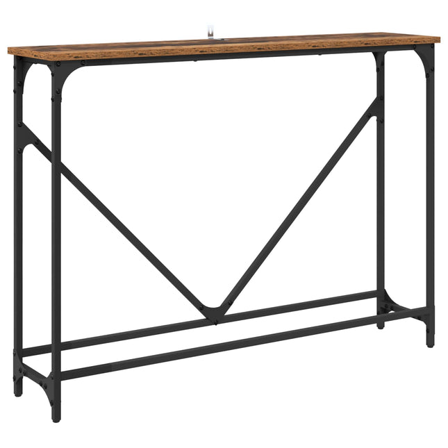 Konsolbord Gammelt træ 102 x 23 x 75 cm Konstrueret træ