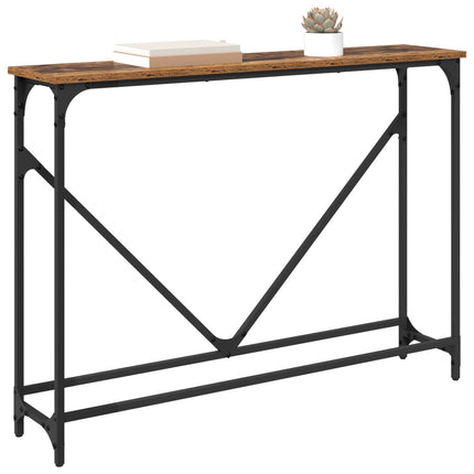 Konsolbord Gammelt træ 102 x 23 x 75 cm Konstrueret træ