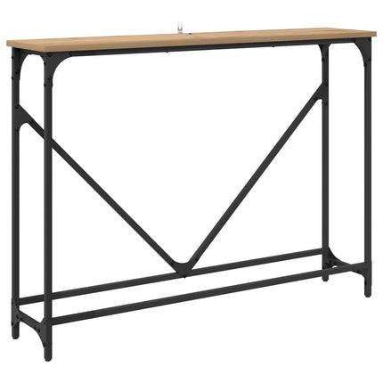 Konsolbord Artisan Egetræ 102 x 23 x 75 cm Konstrueret træ
