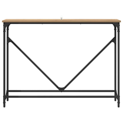 Konsolbord Artisan Egetræ 102 x 23 x 75 cm Konstrueret træ