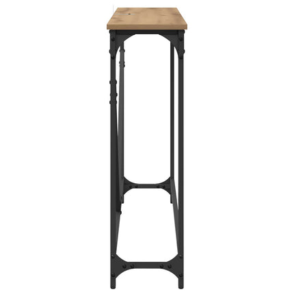 Konsolbord Artisan Egetræ 102 x 23 x 75 cm Konstrueret træ