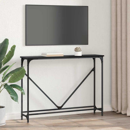 Konsolbord Sort eg 102 x 23 x 75 cm Konstrueret træ