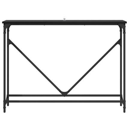 Konsolbord Sort eg 102 x 23 x 75 cm Konstrueret træ