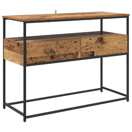 Konsolbord Gammelt træ 100 x 40 x 75 cm Konstrueret træ